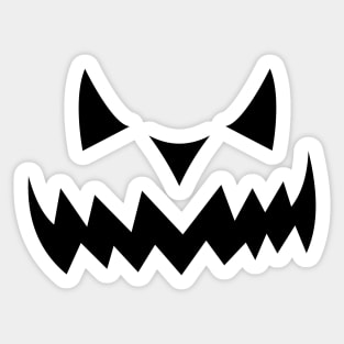 Jack O’ Lantern Face Sticker